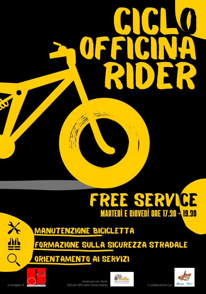 Ciclofficina gratuita per rider a Porta Palazzo e Aurora