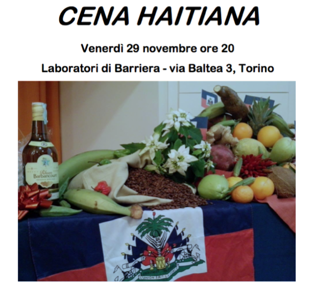 Cena Haitiana in Via Baltea
