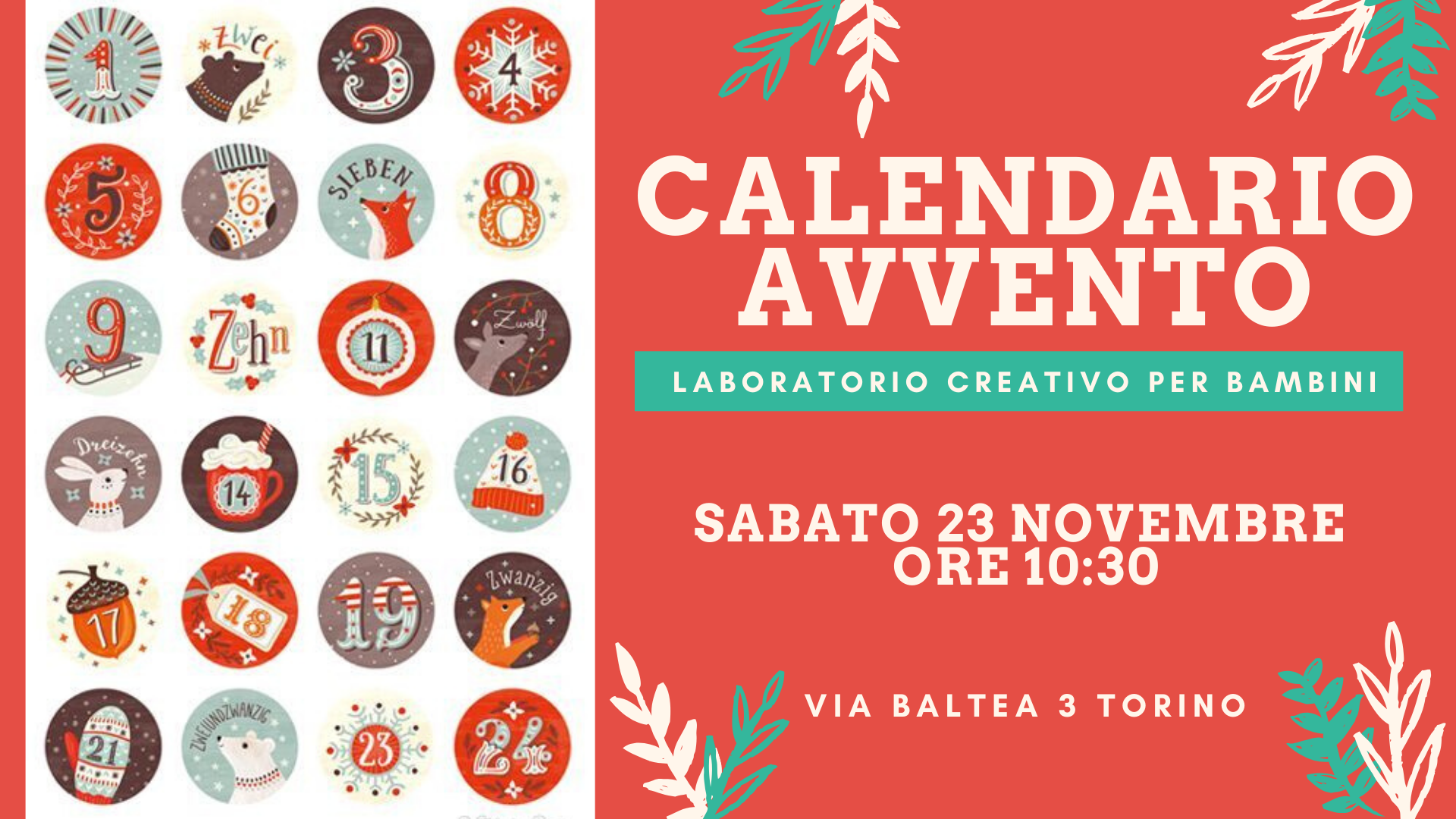 Laboratorio per bambini - Calendario Avvento