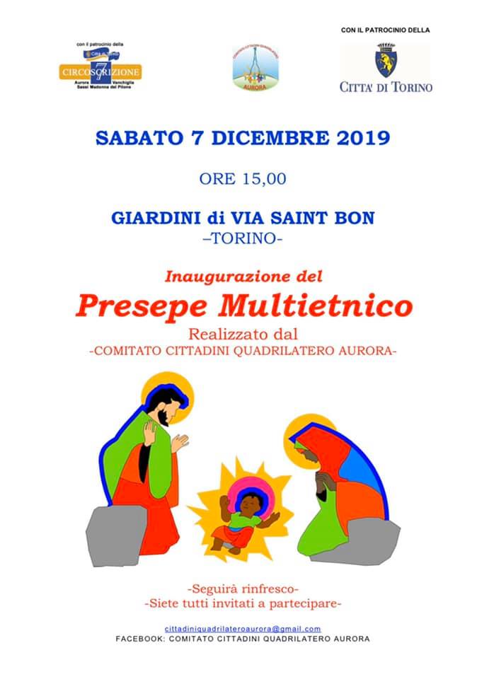 Presepe Multietnico ai Giardini di Via Saint Bon