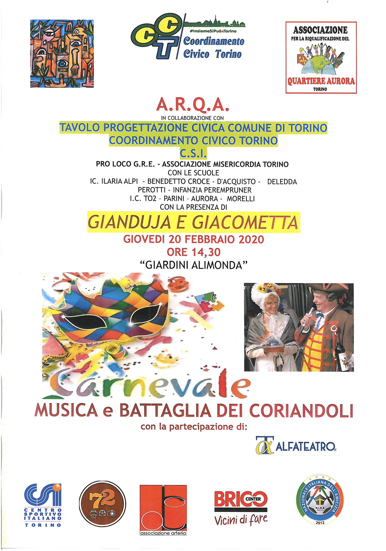 Carnevale nel quartiere Aurora