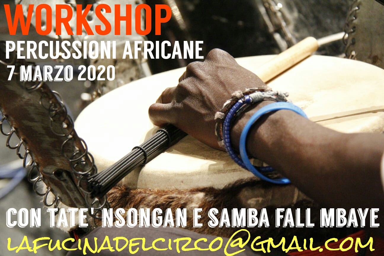 Workshop di percussioni africane