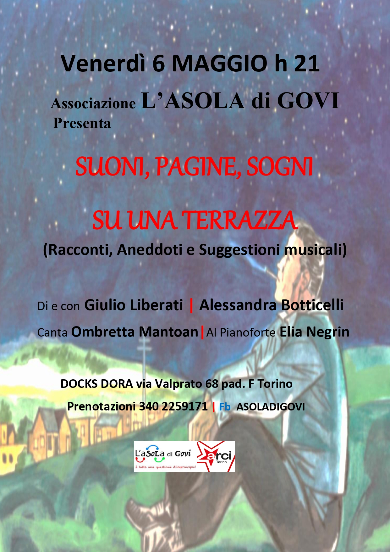 SUONI, PAGINE, SOGNI SU UNA TERRAZZA...