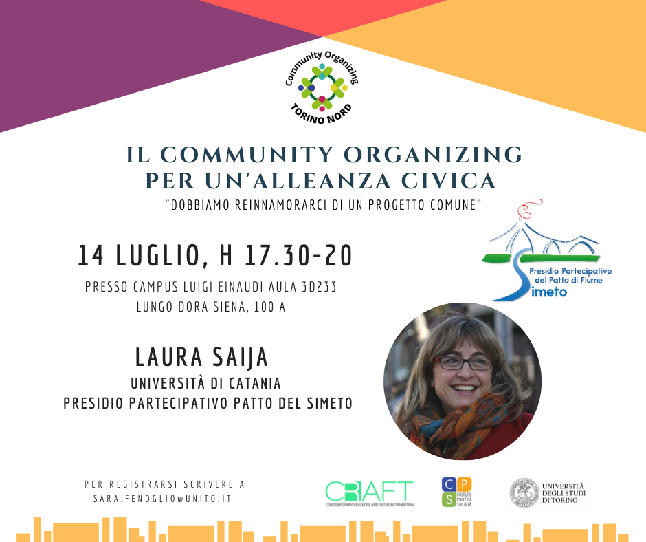 Incontro e Formazione "Il Community Organizing per un'Alleanza Civica"