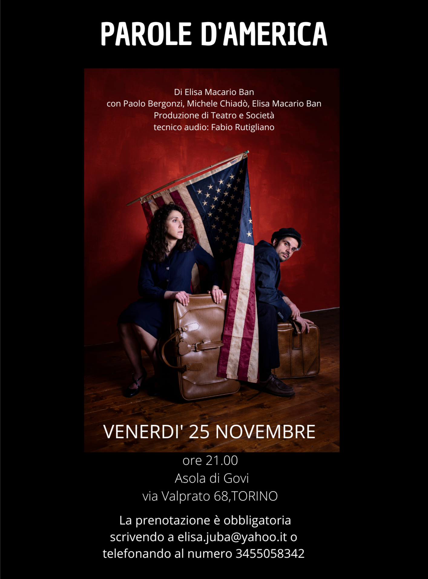 Teatro: PAROLE D'AMERICA