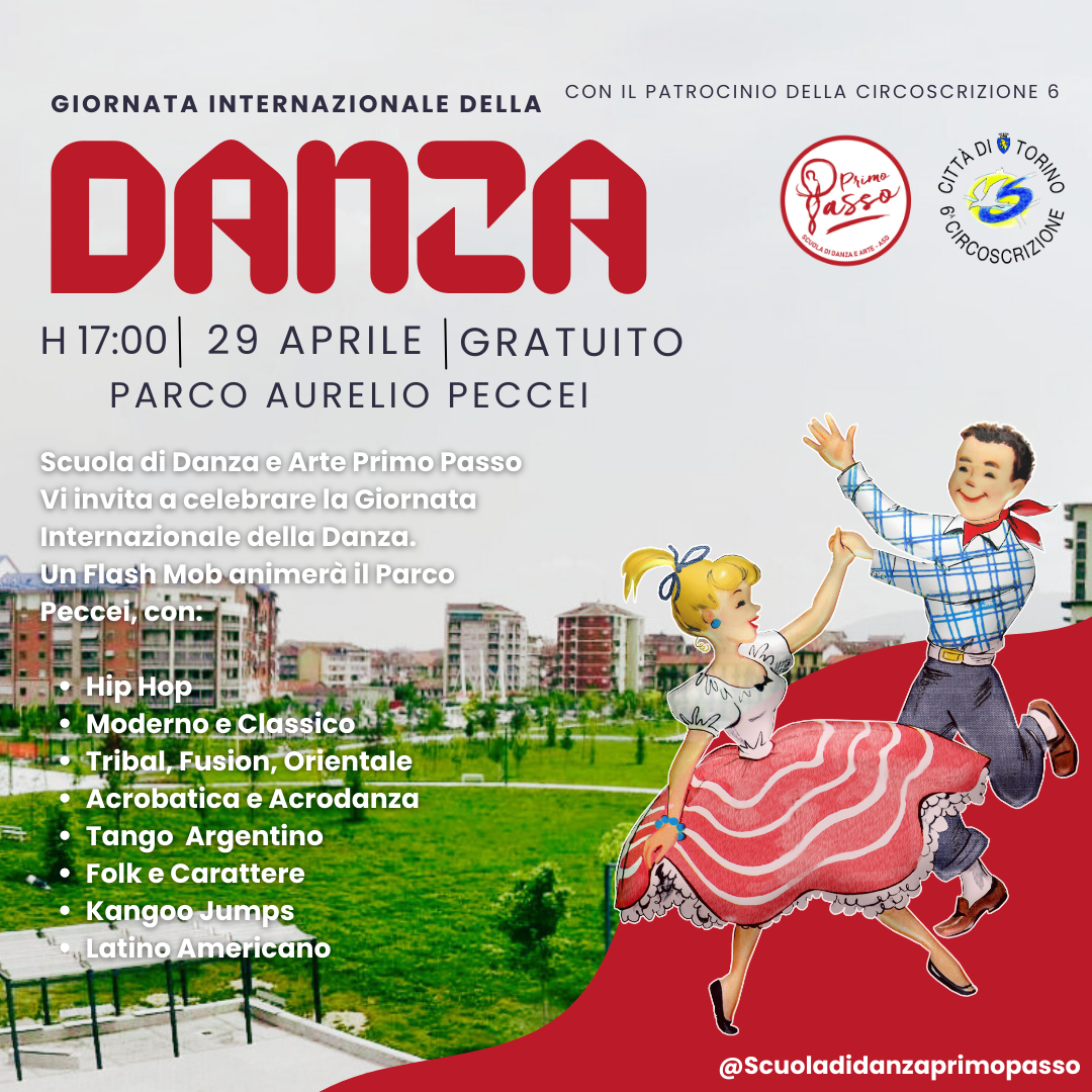 Giornata mondiale della danza: i ballerini del Primo Passo al Parco Peccei