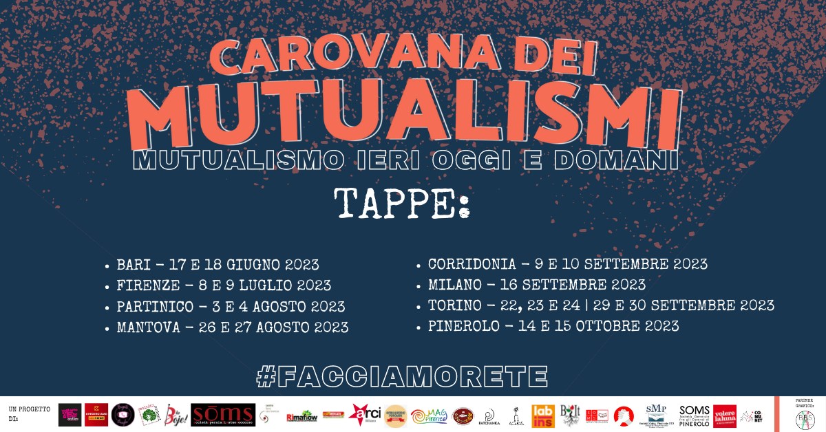 Festival del mutualismo 3 edizione - appuntamento con la carovana dei mutualismi a Torino