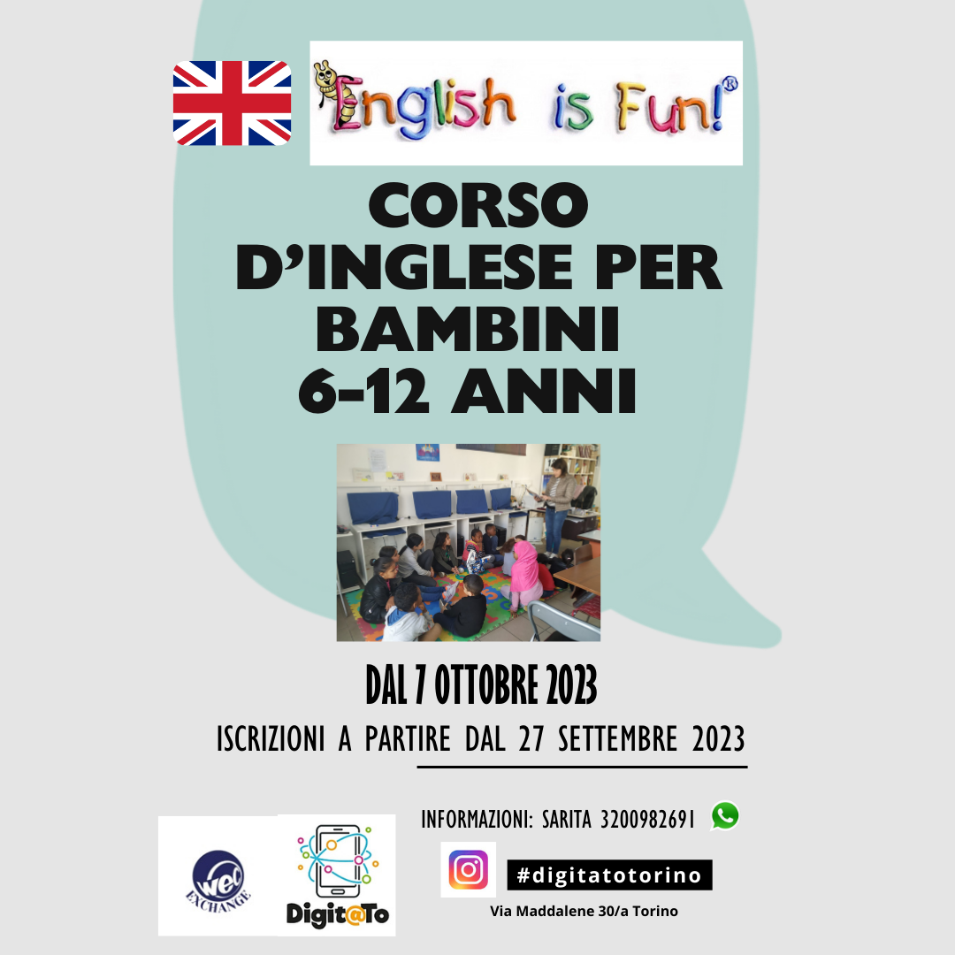 Corsi di inglese per bambini 6 -12 anni- Digit@to