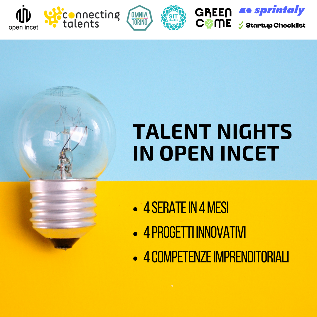 Talent Night in Open Incet: tema Innovazione Digitale
