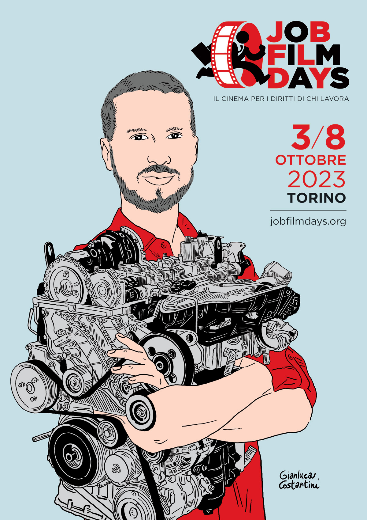 Apertura del festival Job Film Days in piazza Teresa Noce