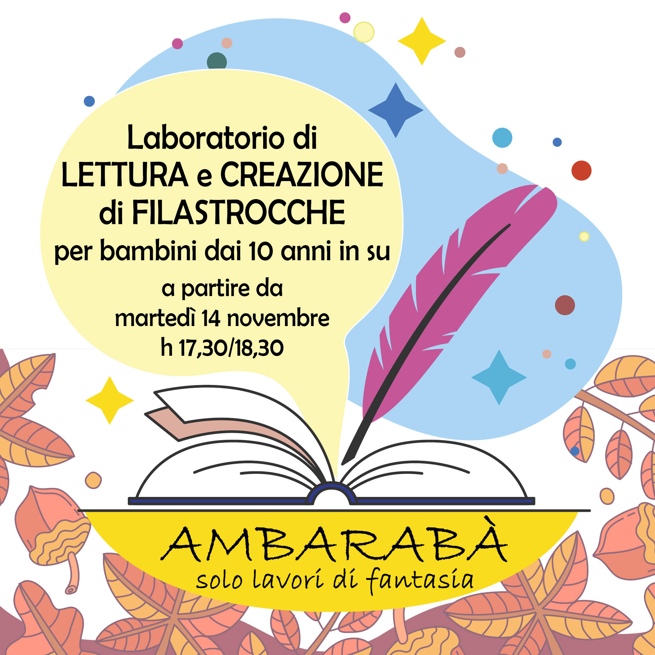 "Ambarabà" - Laboratorio di lettura e creazione di filastrocche