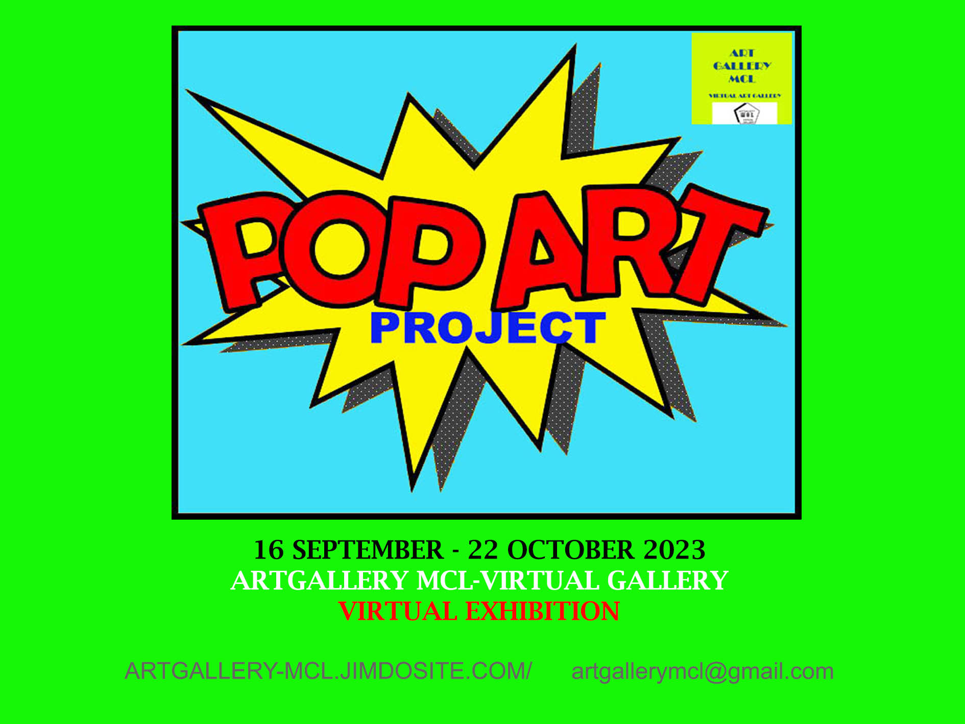 Mostra online "Pop Art-mail art exhibition"