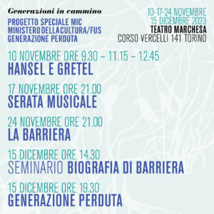 generazioni in cammino programma choros