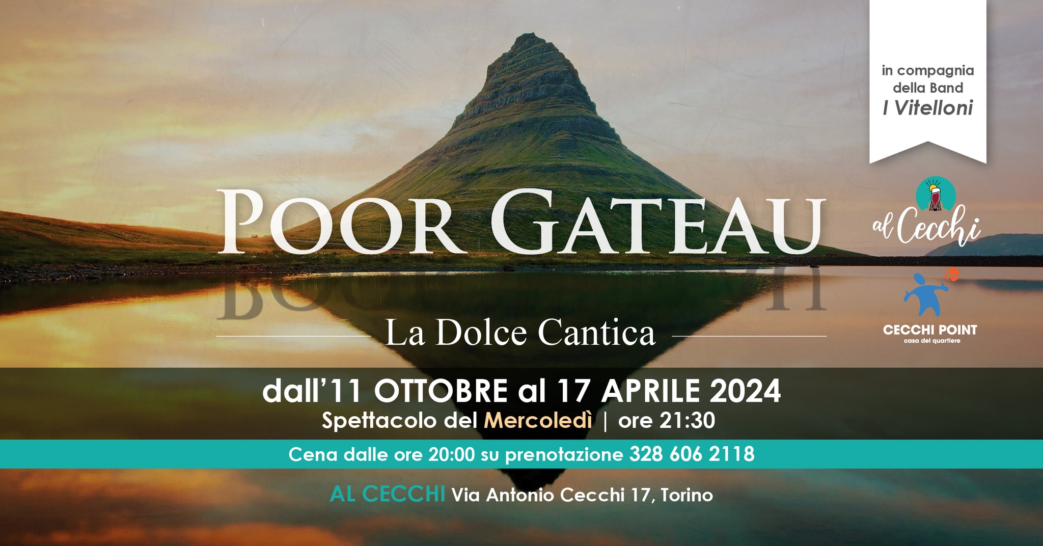 Teatro: Poor Gateau, La Dolce Cantica  - Saulo Lucci racconta il Purgatorio