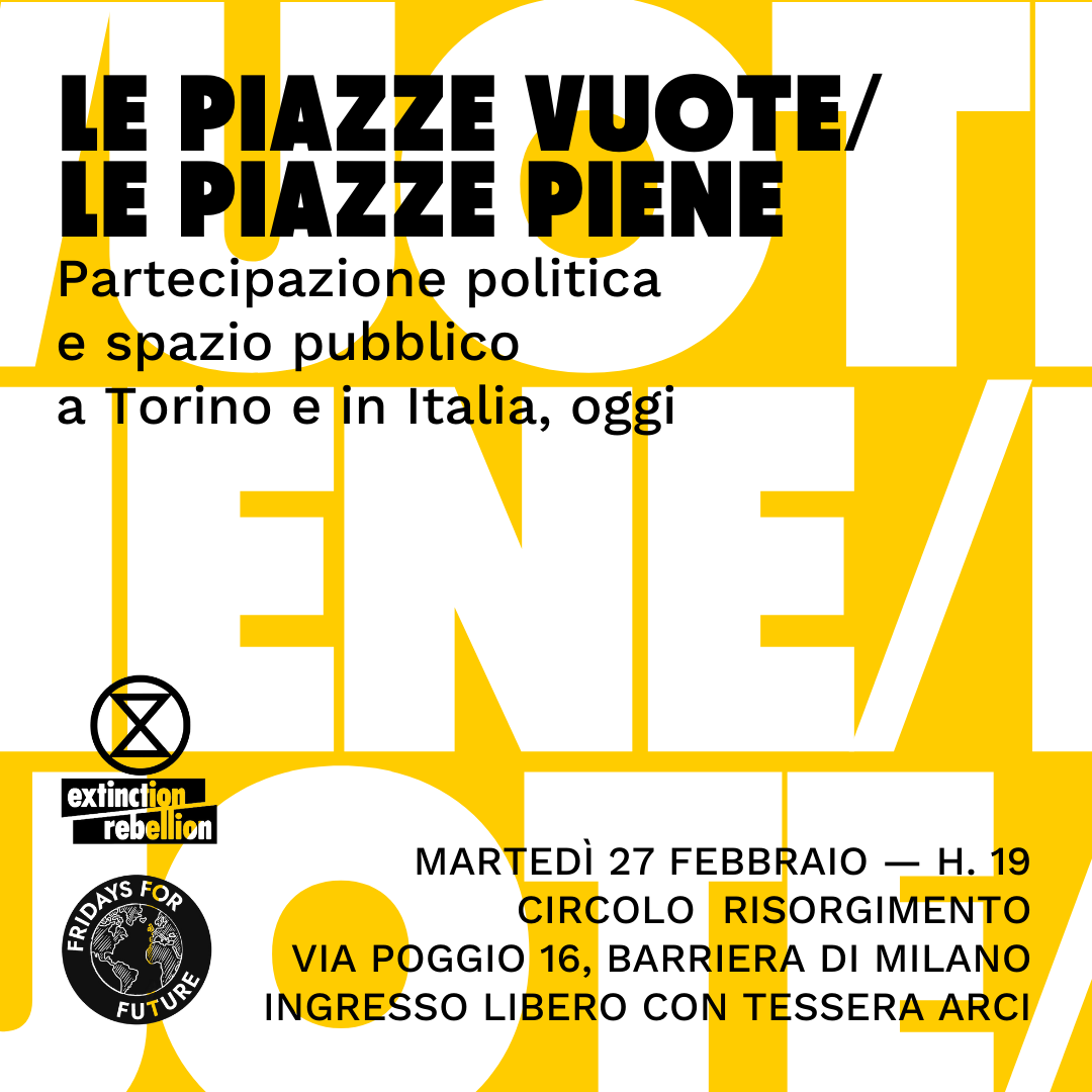 Presentazione del libro Le piazze vuote con l'autore Filippo Barbera