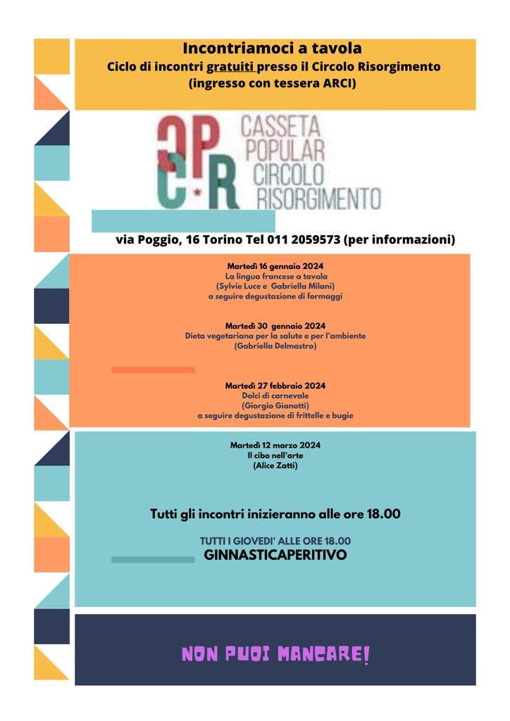 GinnasticAperitivo al Circolo Risorgimento