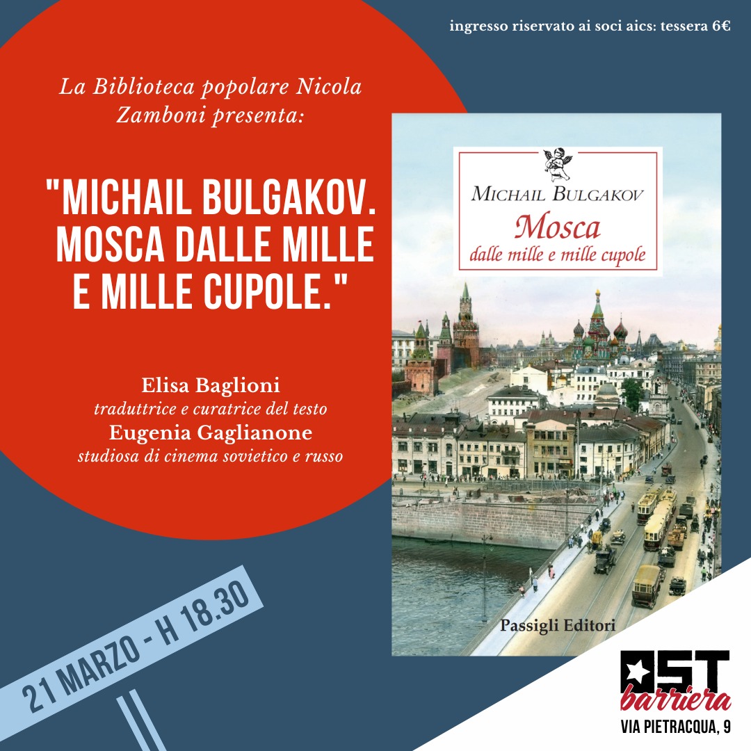 Presentazione Libro: Mosca dalle mille e mille cupole di Michail Bulgakov