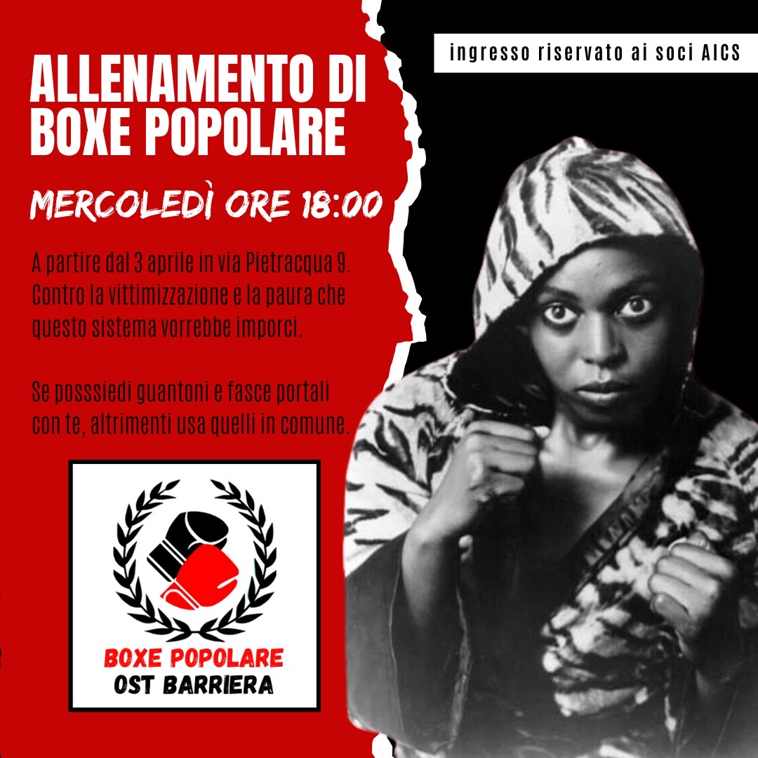 Allenamento di Boxe Popolare