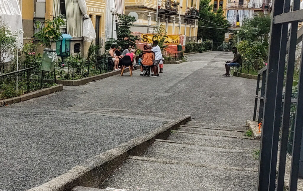 Un cortile del quartiere Aurora