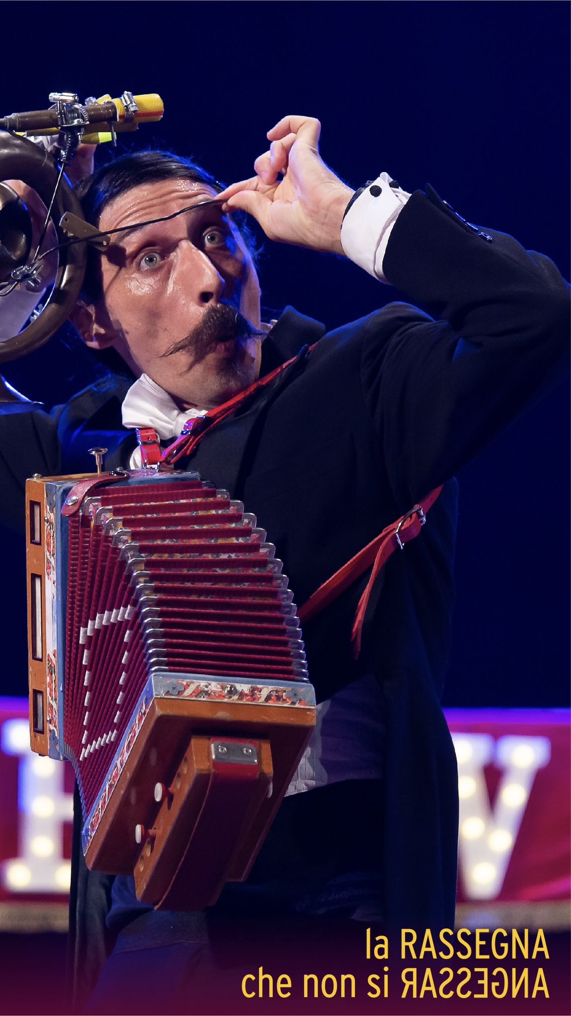 Spettacolo comico per famiglie "Mr. Mustache" per la "Rassegna che non si rassegna" del Circo Madera