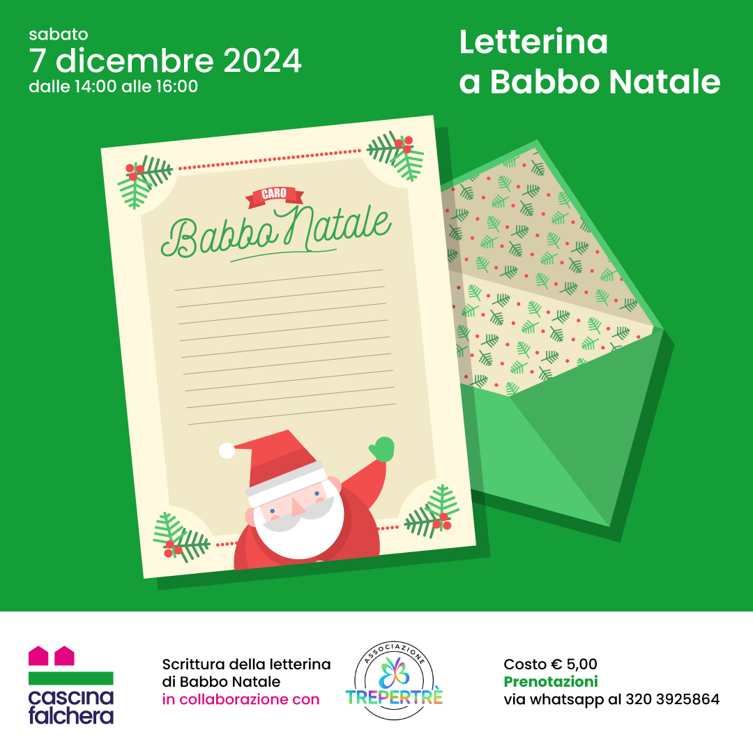 Letterina a Babbo Natale a Cascina Falchera