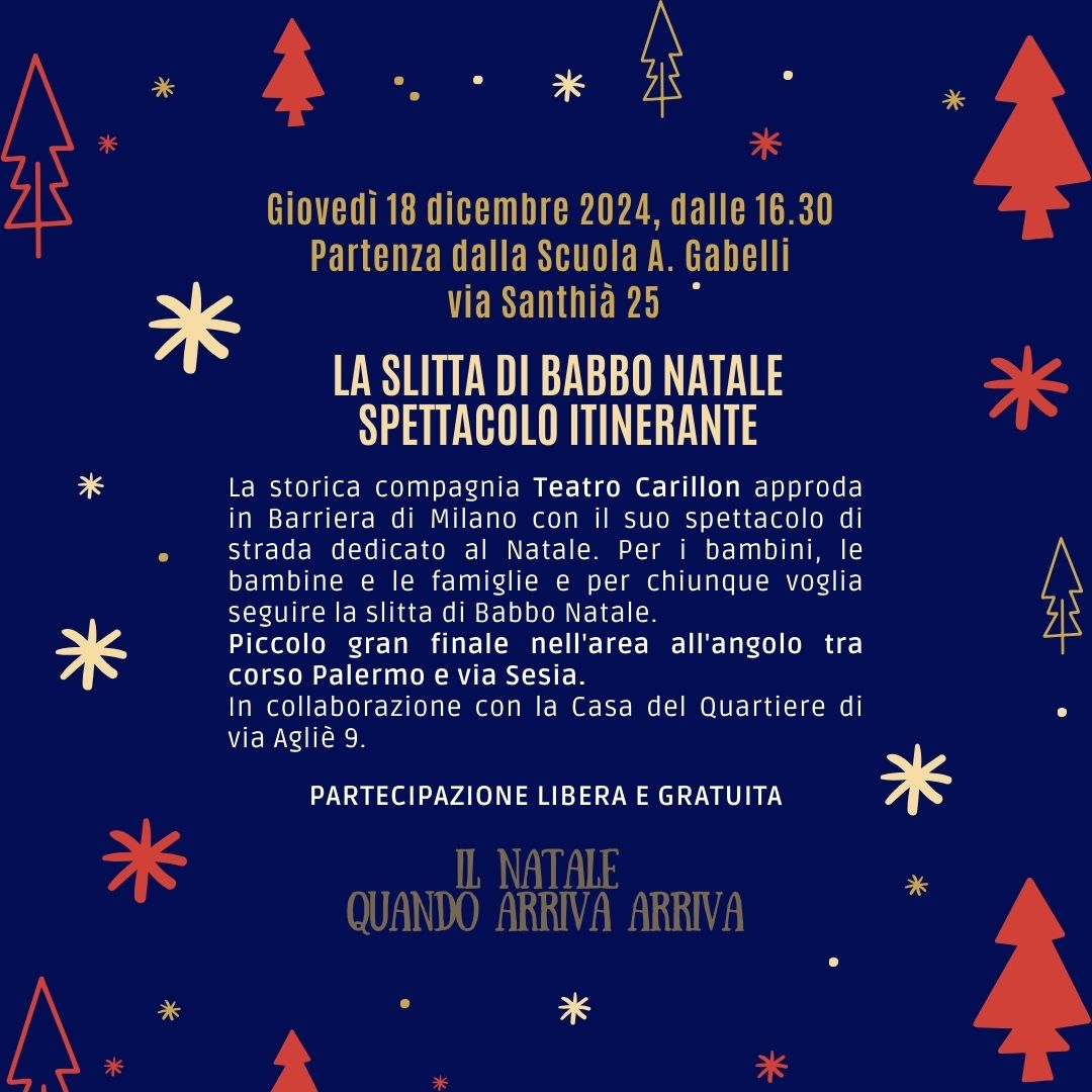 Spettacolo itinerante: La slitta di babbo natale