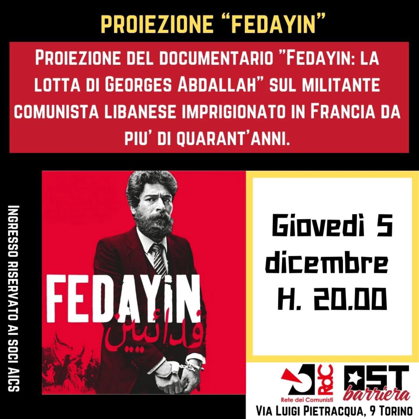 Documentario. Fedayin: la lotta di Georges Abdallah