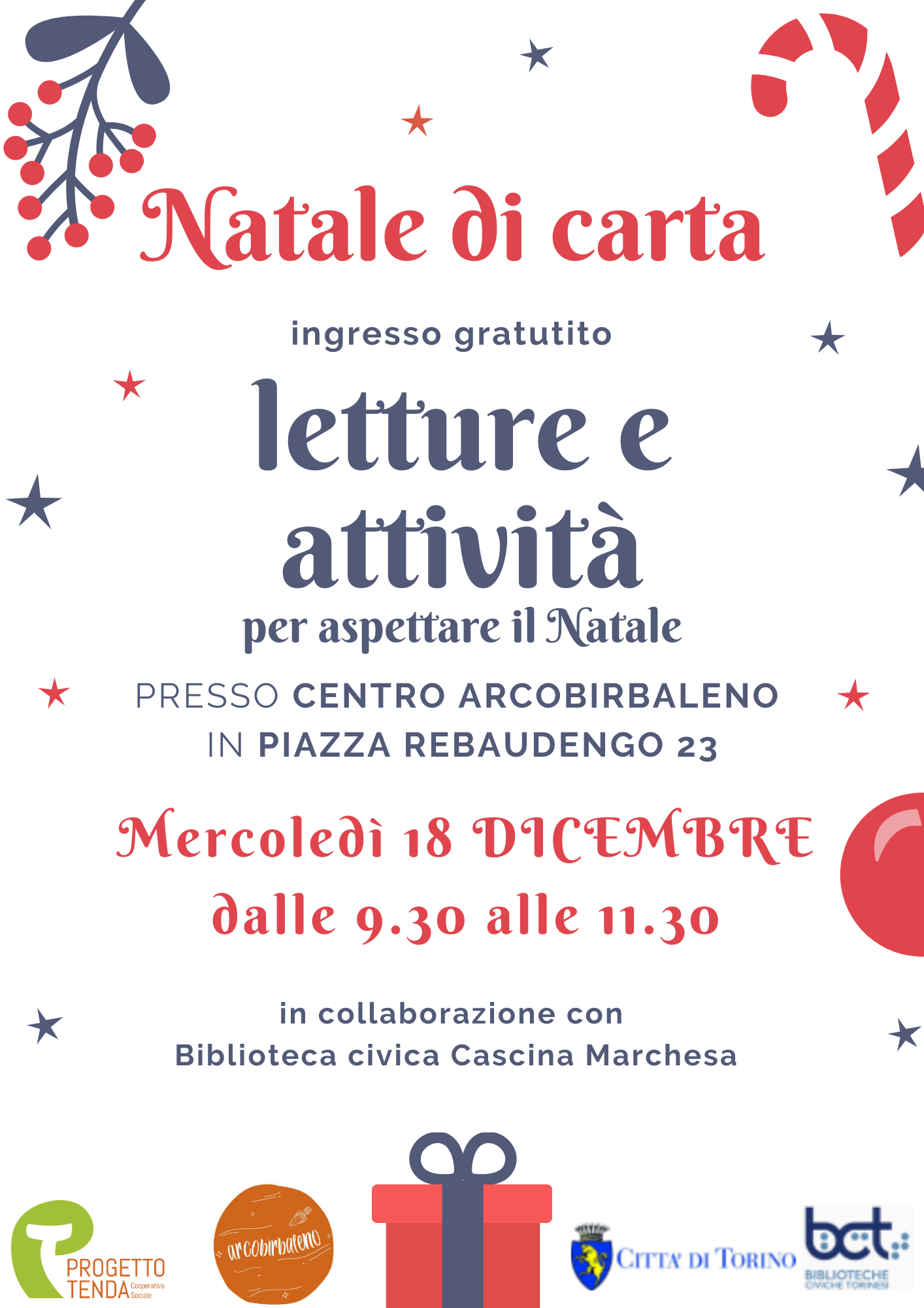 Natale di carta - letture e attività per bambinx tra gli 0 e i 3 anni