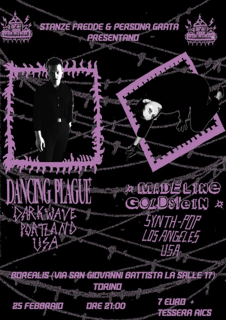 Concerto: Dancing Plague (darkwave) + Madeline Goldstein (synthpop)