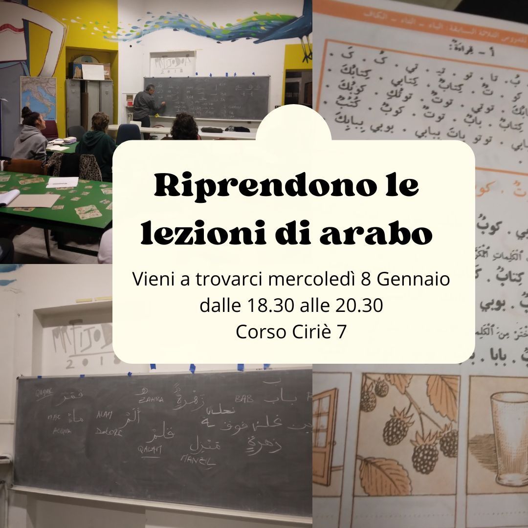 Corso di Arabo livello base allo spazio popolare Neruda