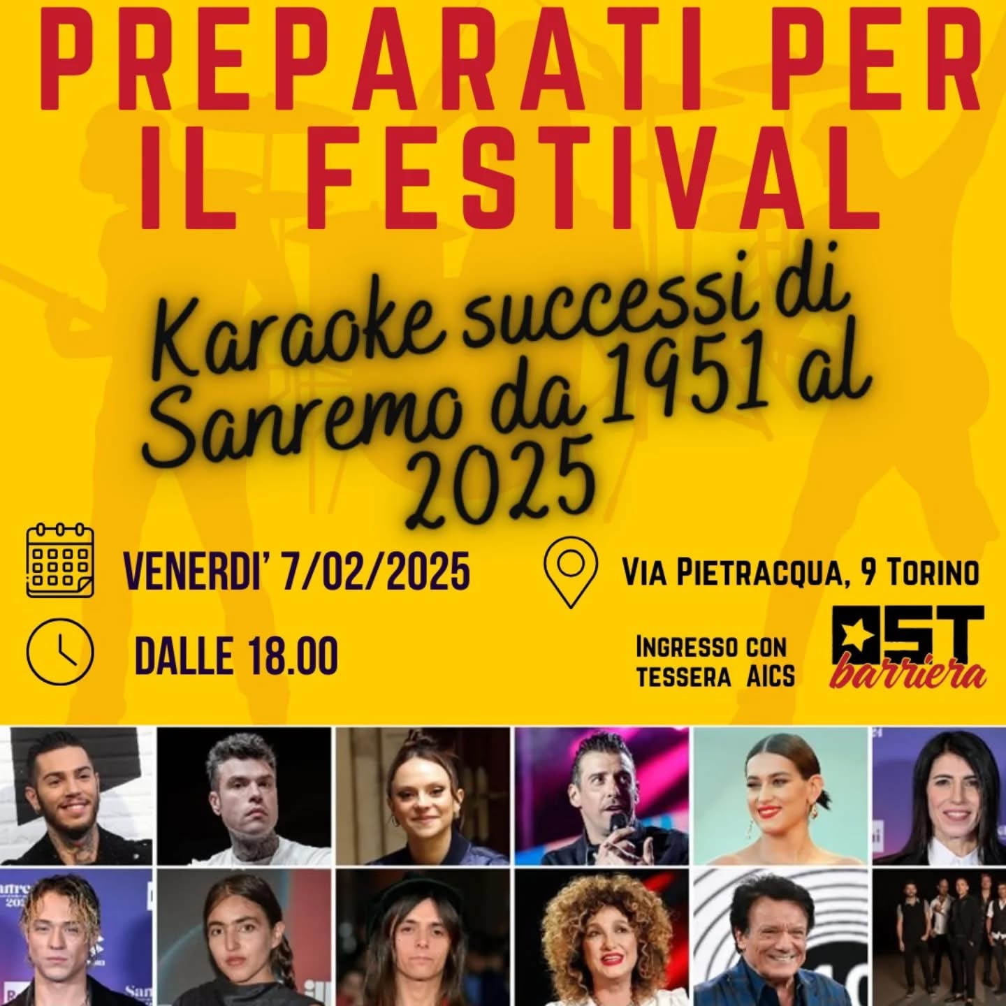 Sanremo e Karaoke da OST BARRIERA
