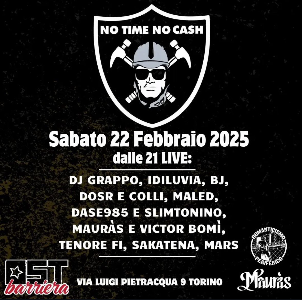 Concerto NO TIME NO CASH da OST Barriera