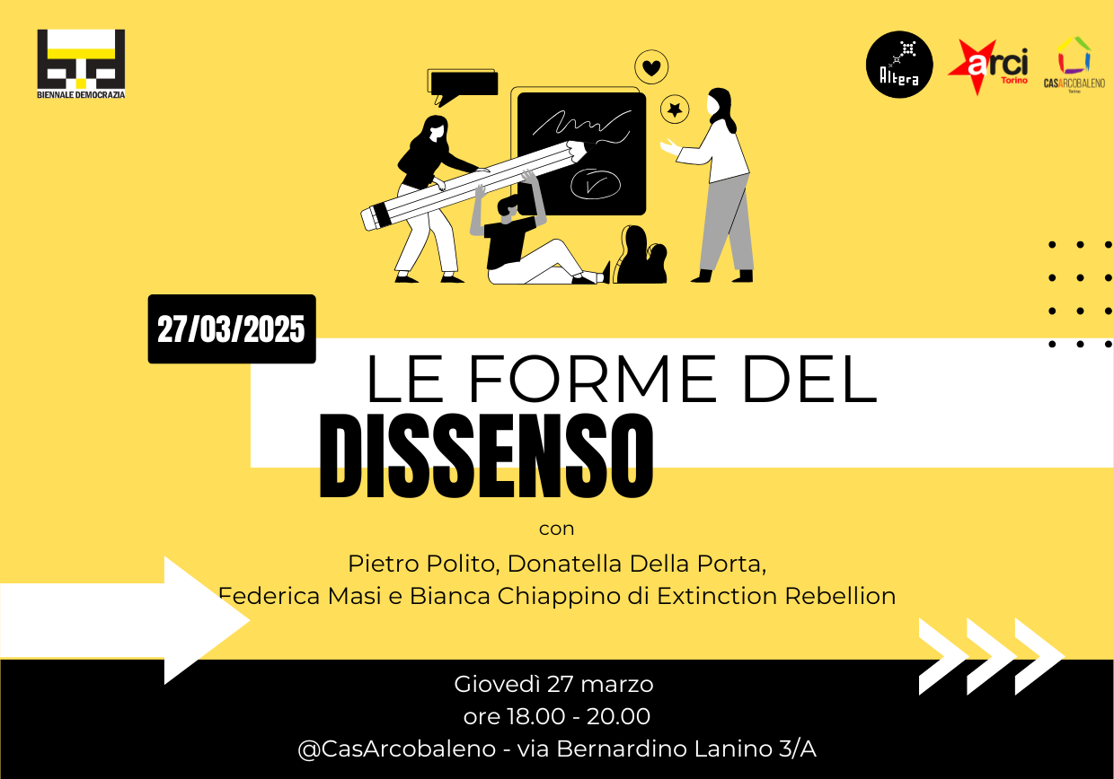 Biennale Democrazia | Dibattito: Le forme del dissenso