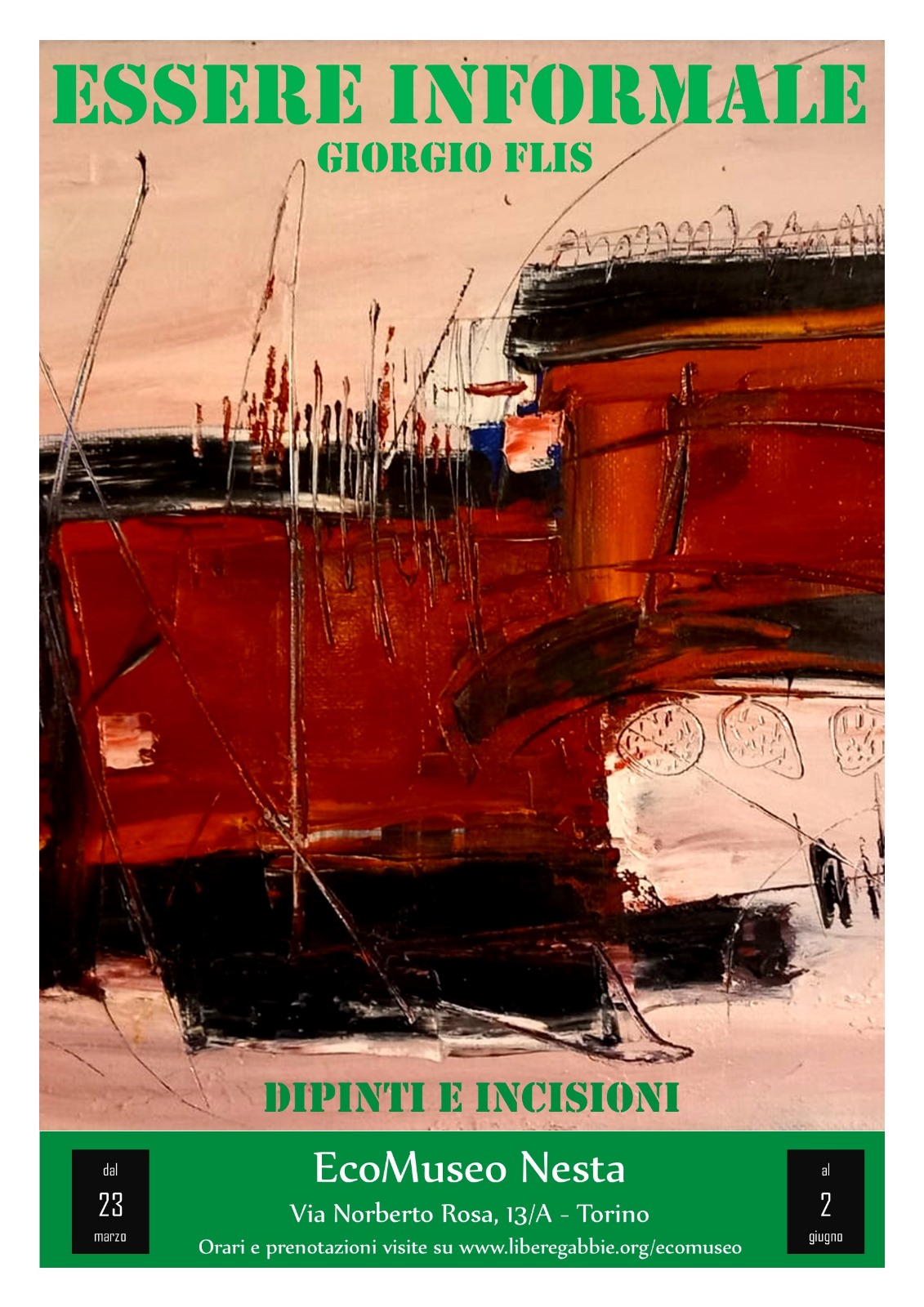 Mostra d'arte GIORGIO FLISS Essere Informale