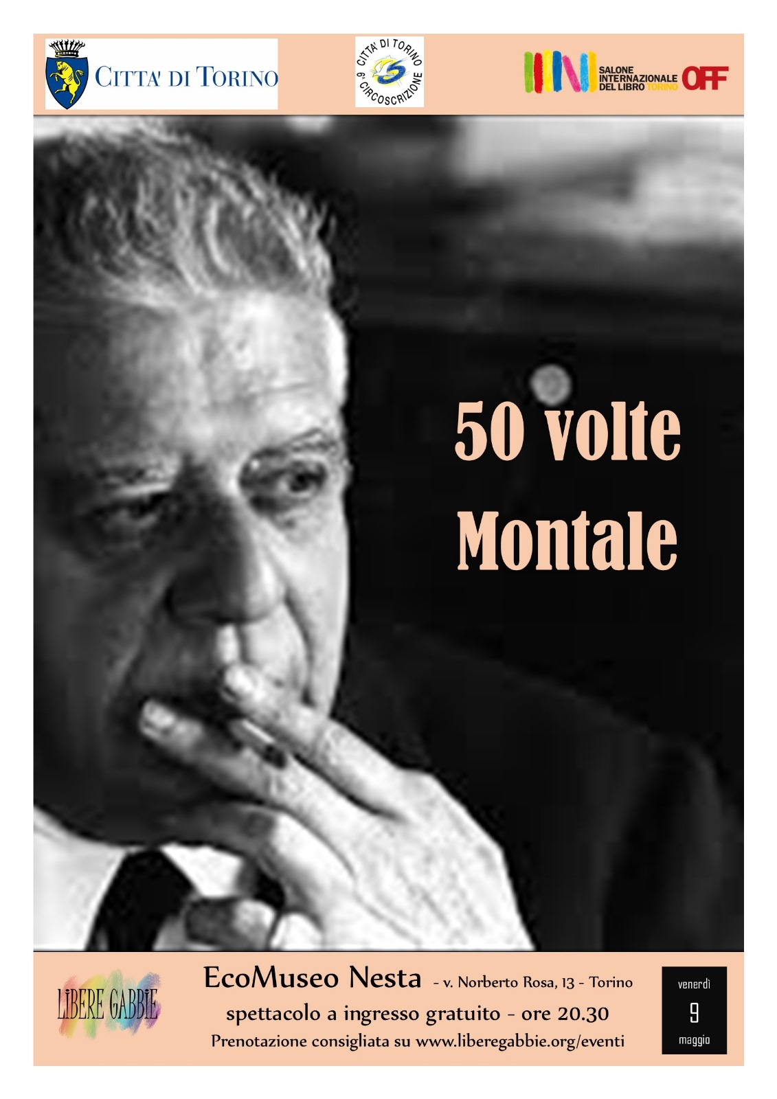 Salone OFF: Spettacolo di narrazione: 50 volte Montale