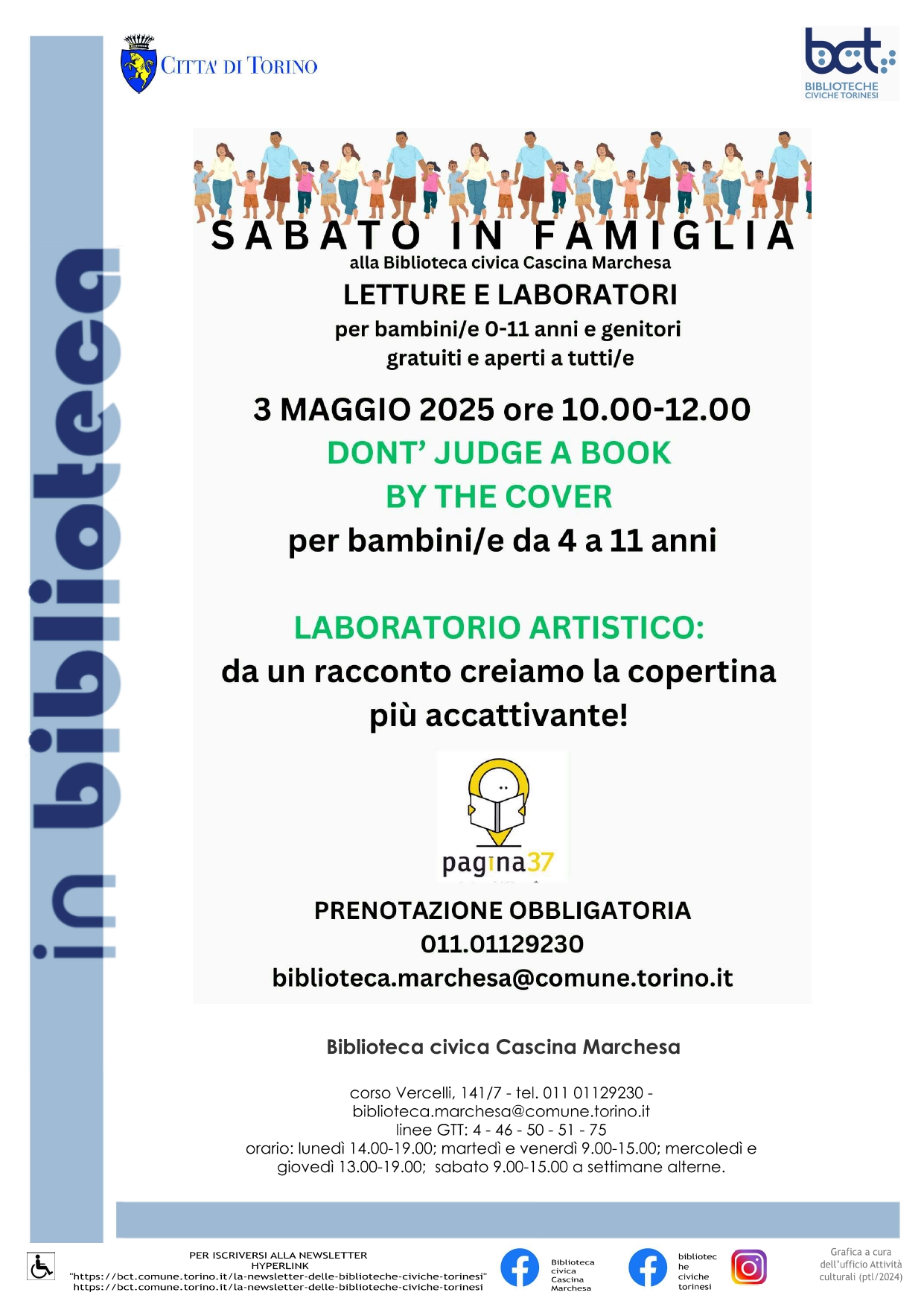 DON'T JUDGE A BOOK BY THE COVER laboratorio artistico per bambini/e