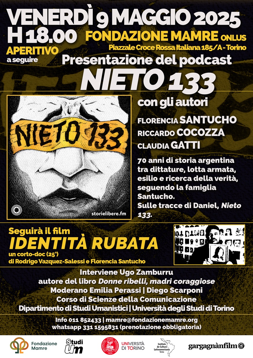 Presentazione del PODCAST NIETO 133, proiezione film e aperitivo