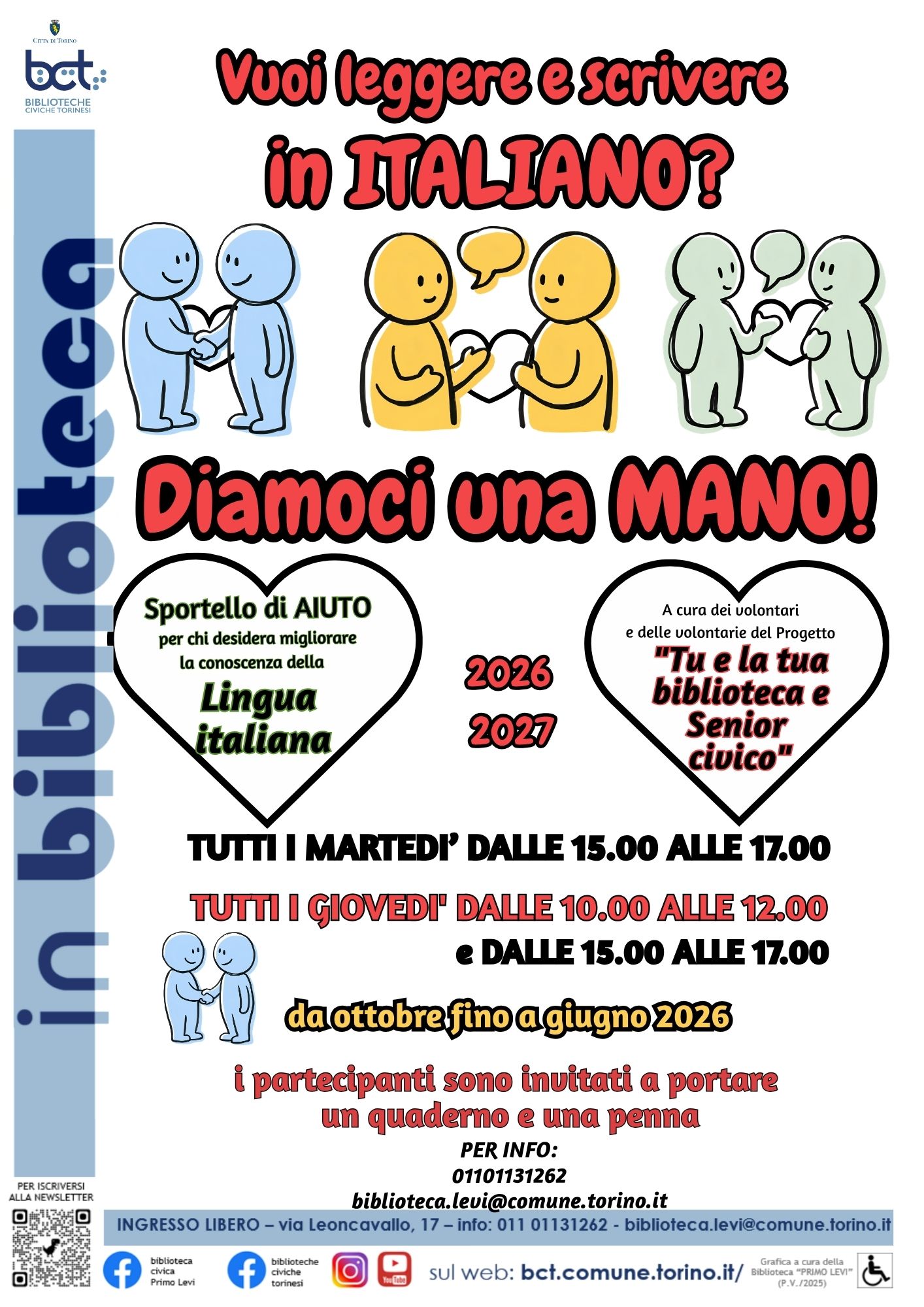 Vuoi leggere e scrivere in italiano? Diamoci una mano