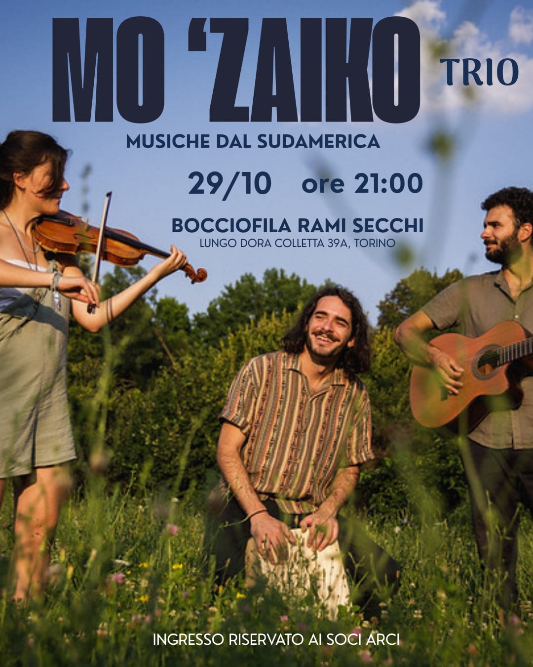 Concerto del trio Mo 'Zaiko musiche dal sudamerica